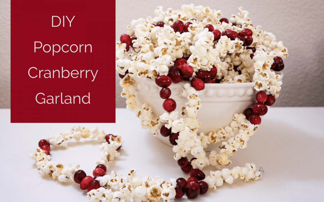 DIY Popcorn Cranberry Garland